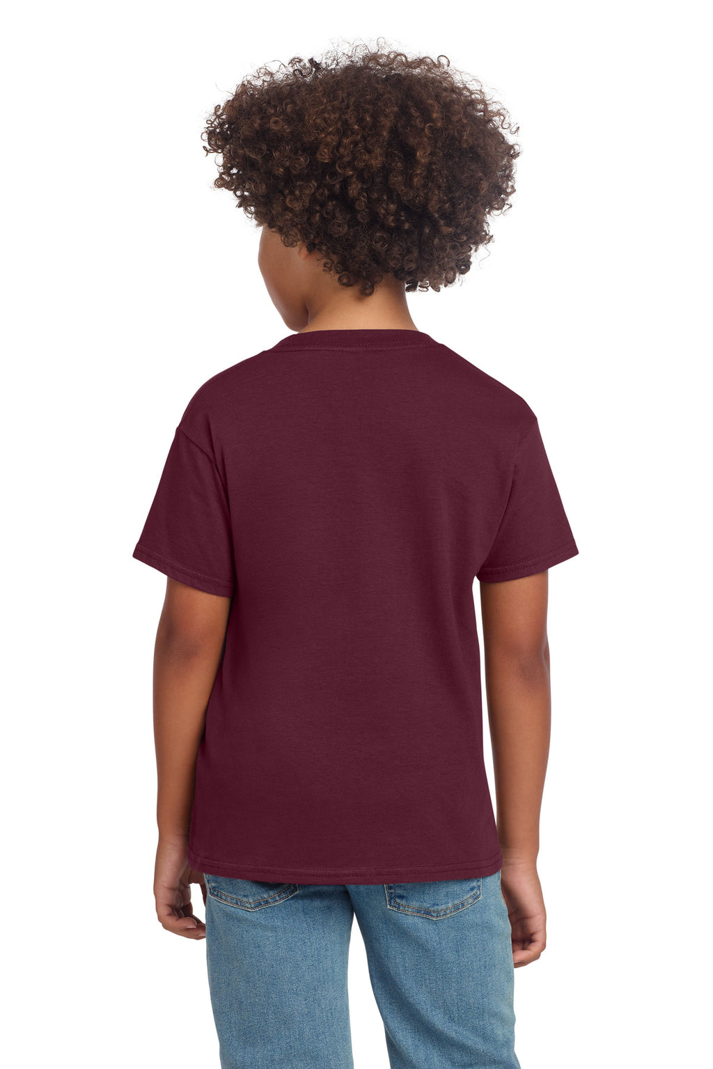 Gildan Youth Softstyle T-Shirt 64000B - Maroon - back