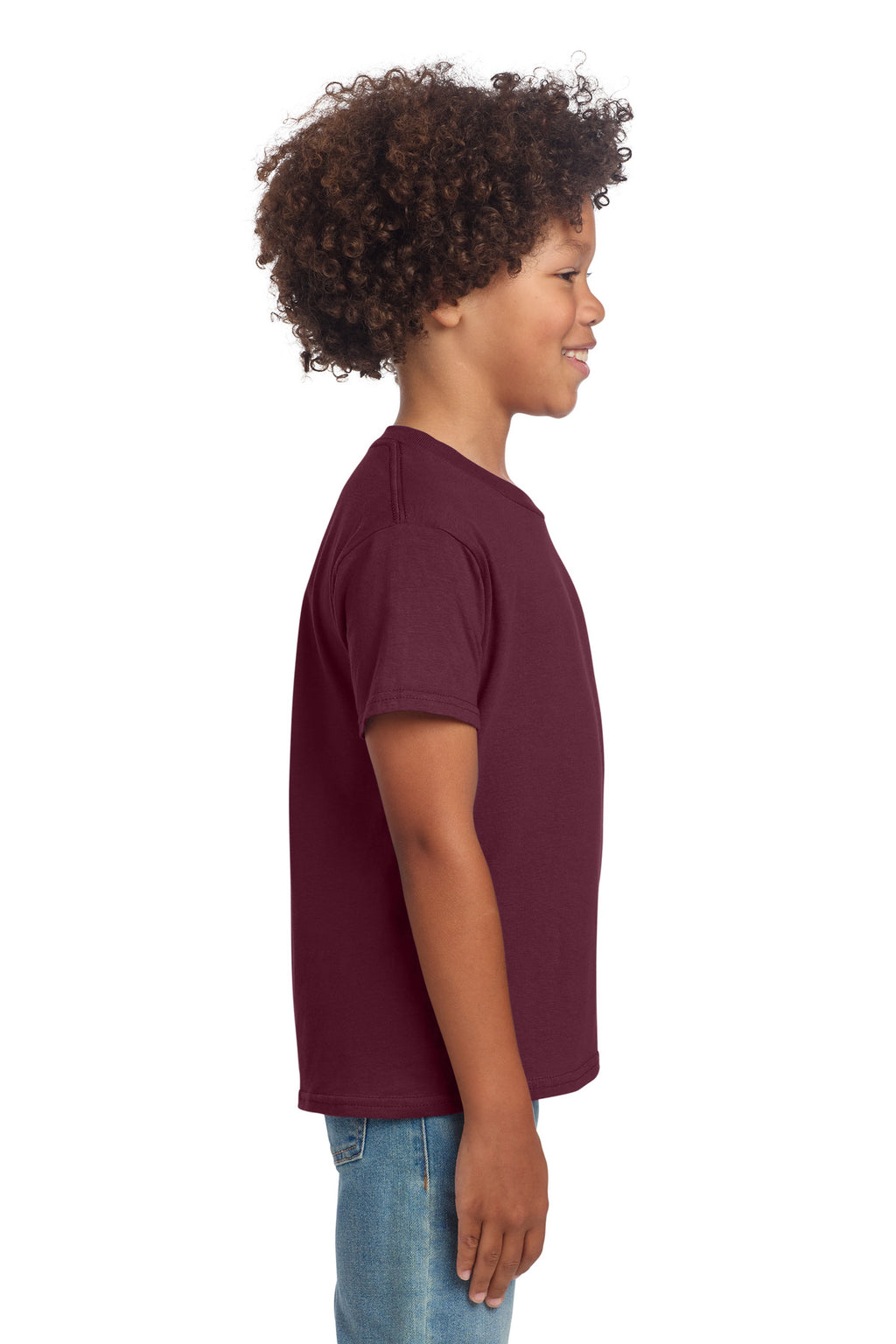 Gildan Youth Softstyle T-Shirt 64000B - Maroon - side