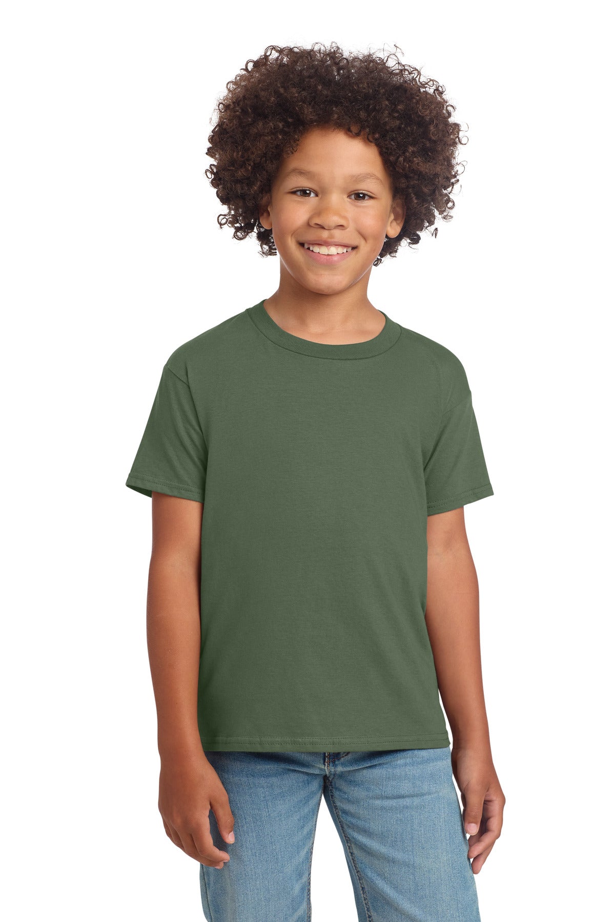 Gildan Youth Softstyle T-Shirt 64000B - Military Green - front