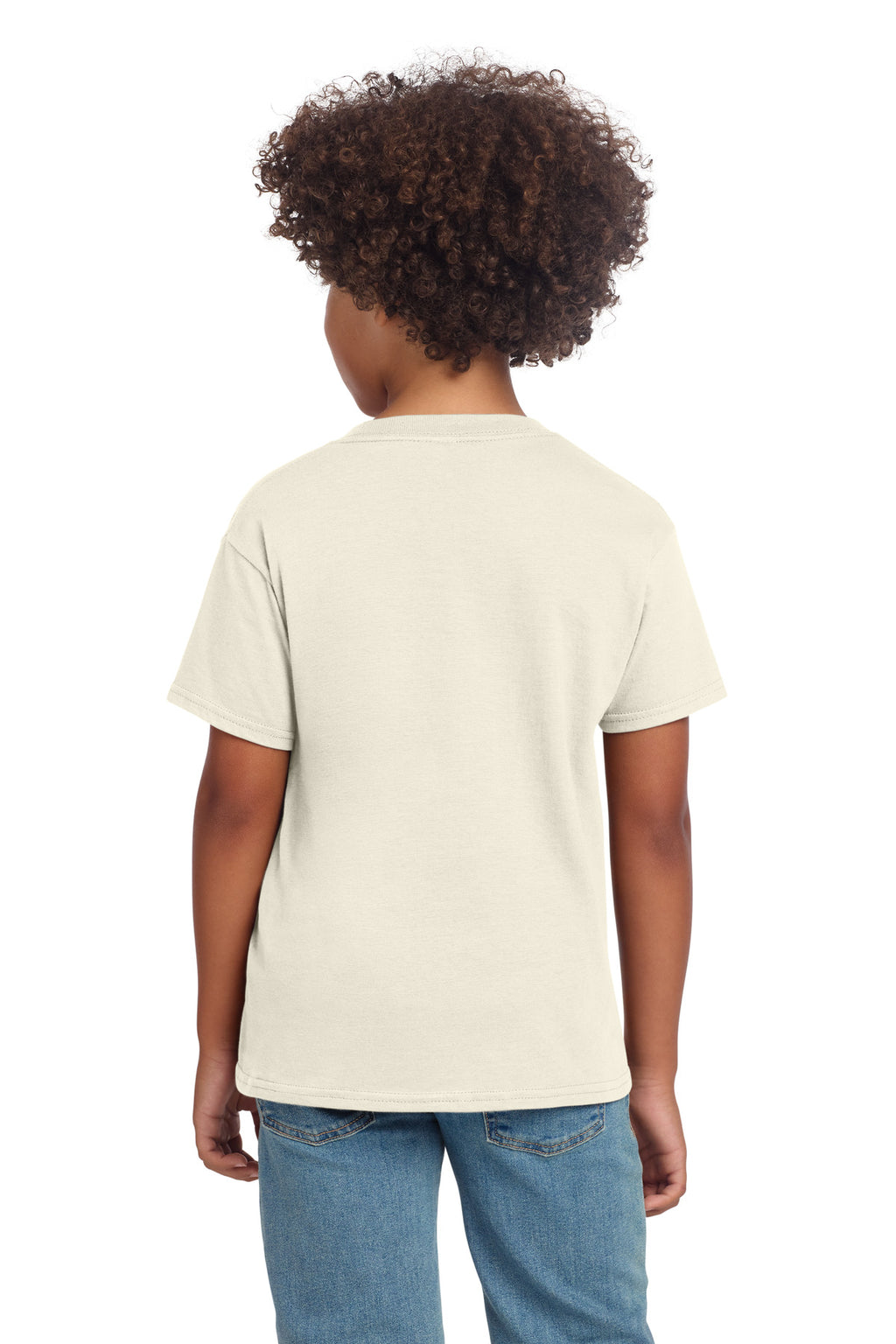 Gildan Youth Softstyle T-Shirt 64000B - Natural - back