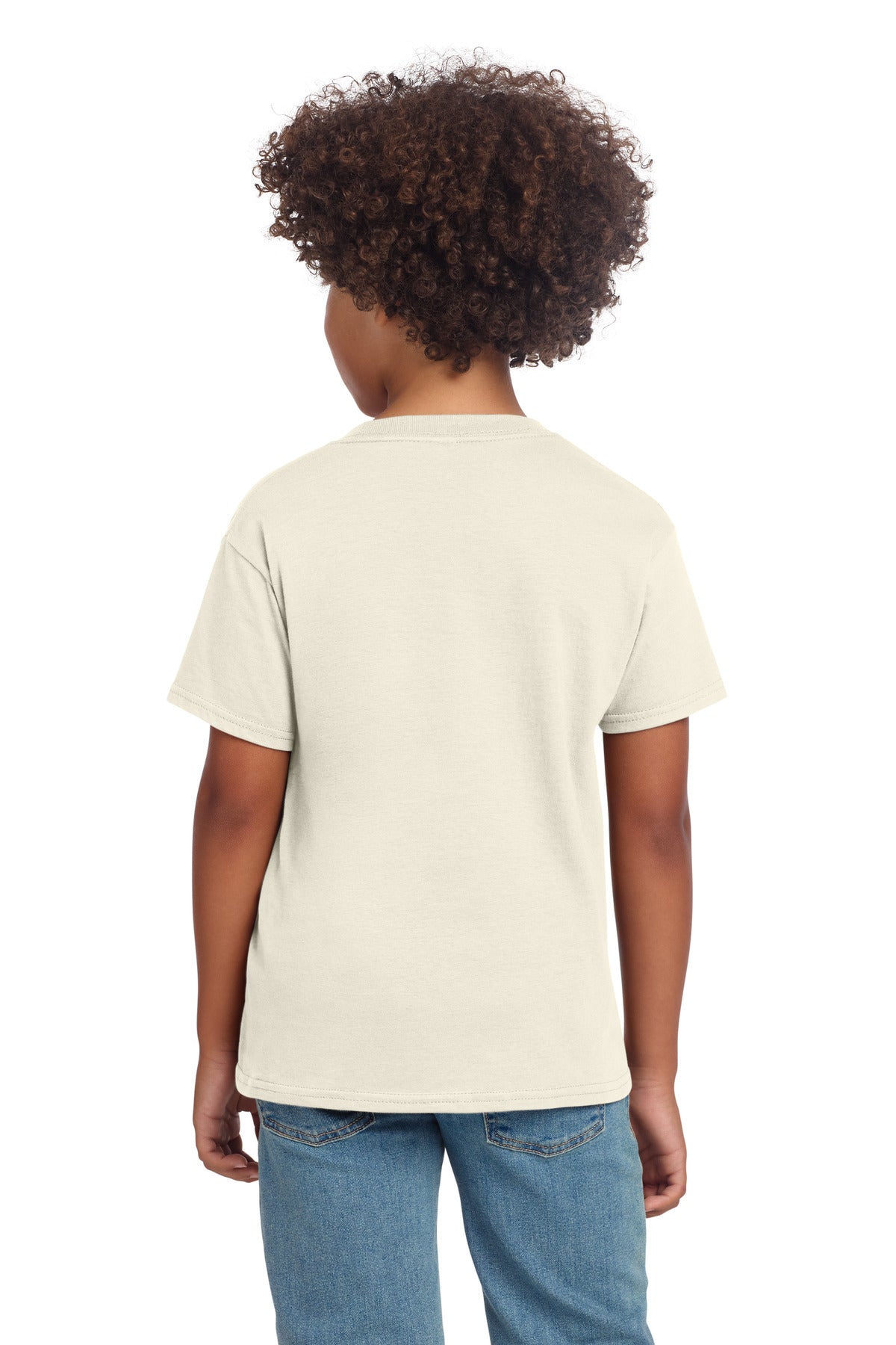 Gildan Youth Softstyle T-Shirt 64000B - Natural - back
