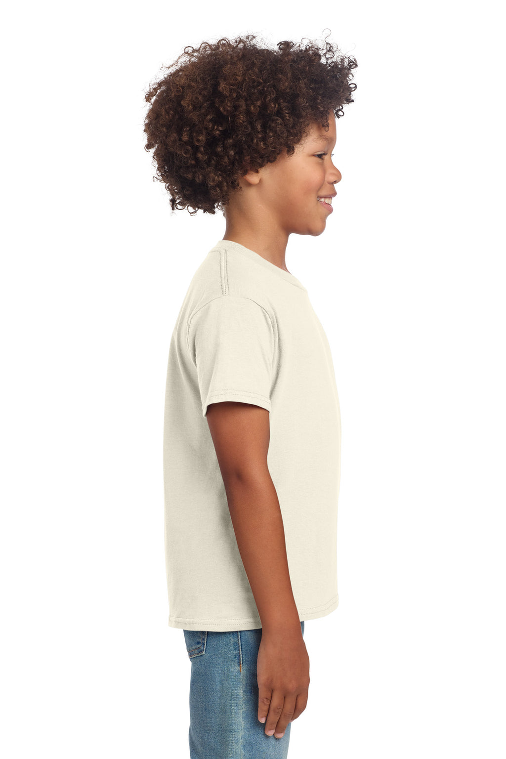 Gildan Youth Softstyle T-Shirt 64000B - Natural - side
