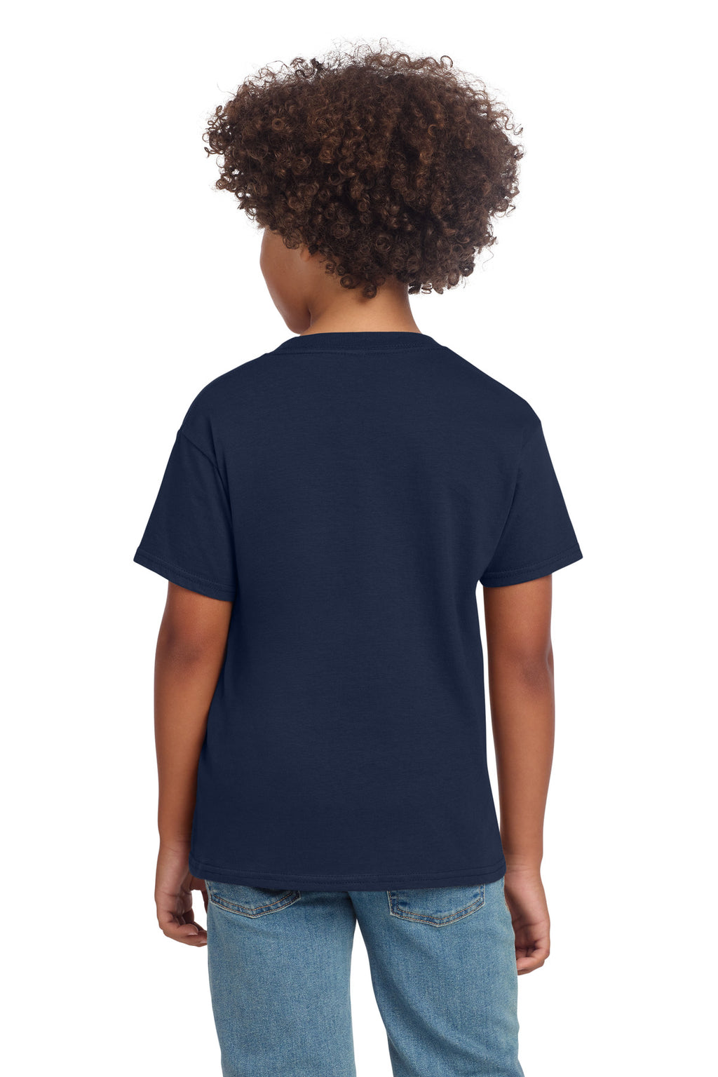 Gildan Youth Softstyle T-Shirt 64000B - Navy - back