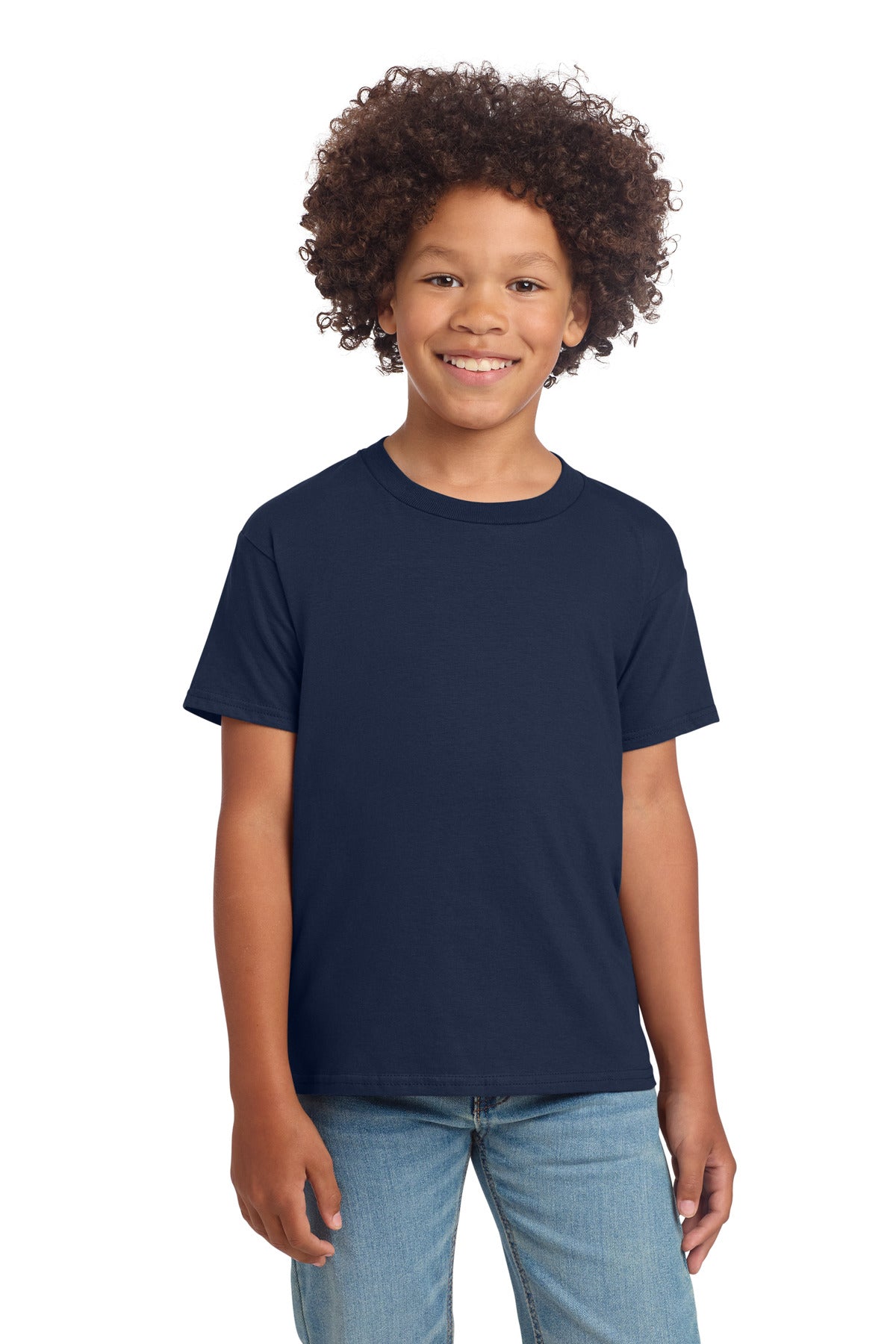 Gildan Youth Softstyle T-Shirt 64000B - Navy - front