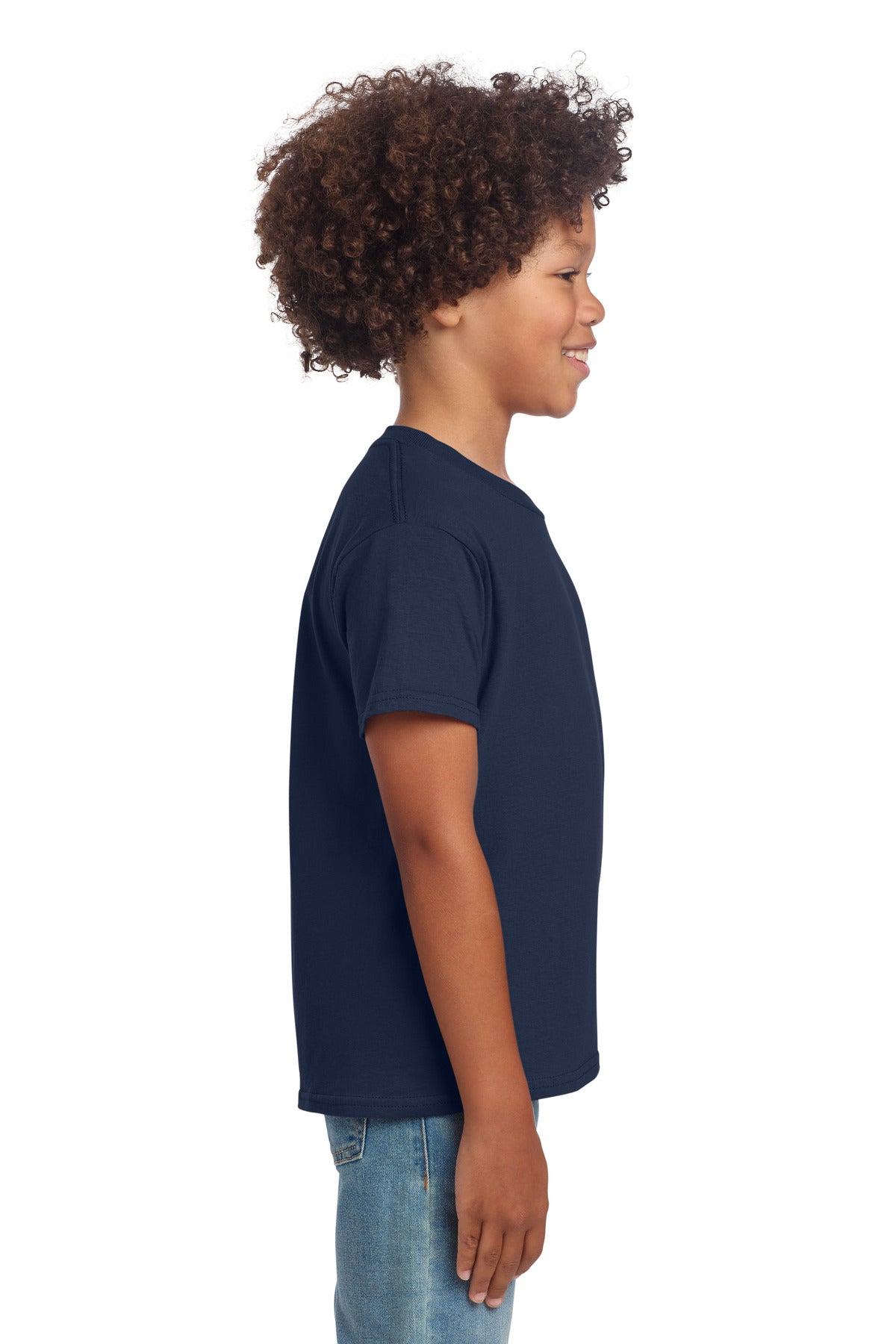 Gildan Youth Softstyle T-Shirt 64000B - Navy - side