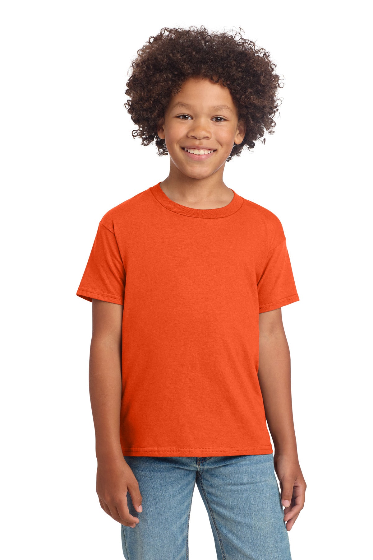 Gildan Youth Softstyle T-Shirt 64000B - Orange - front