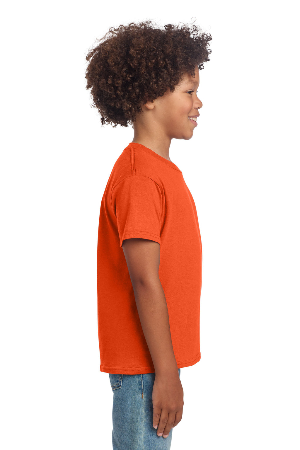 Gildan Youth Softstyle T-Shirt 64000B - Orange - side