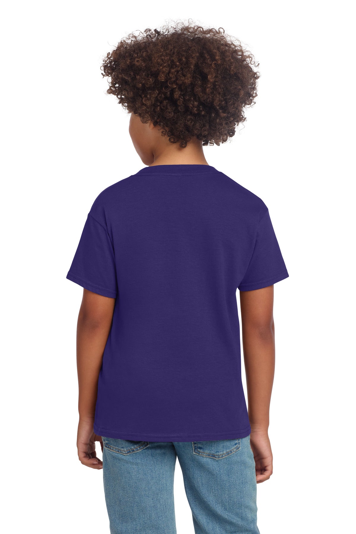 Gildan Youth Softstyle T-Shirt 64000B - Purple - back