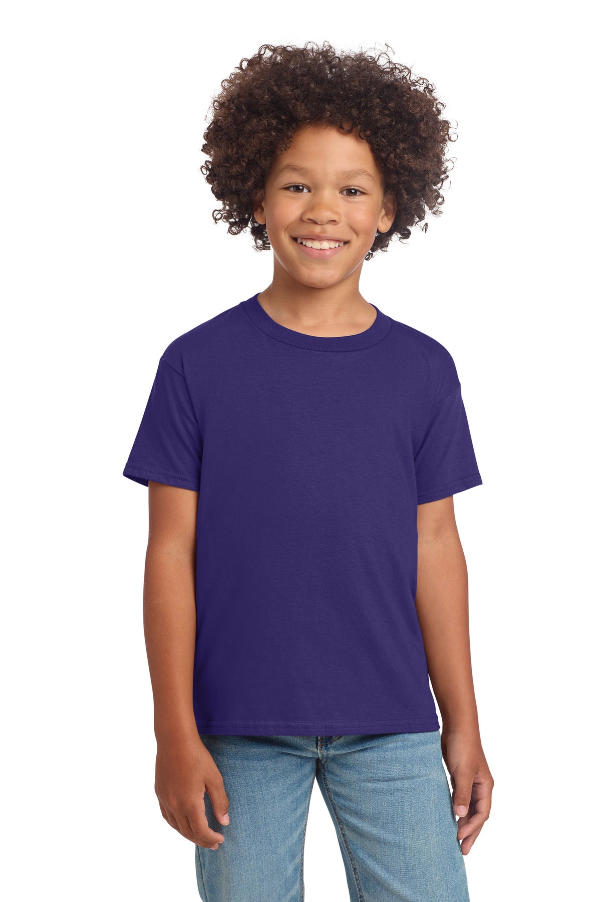 Gildan Youth Softstyle T-Shirt 64000B - Purple - front
