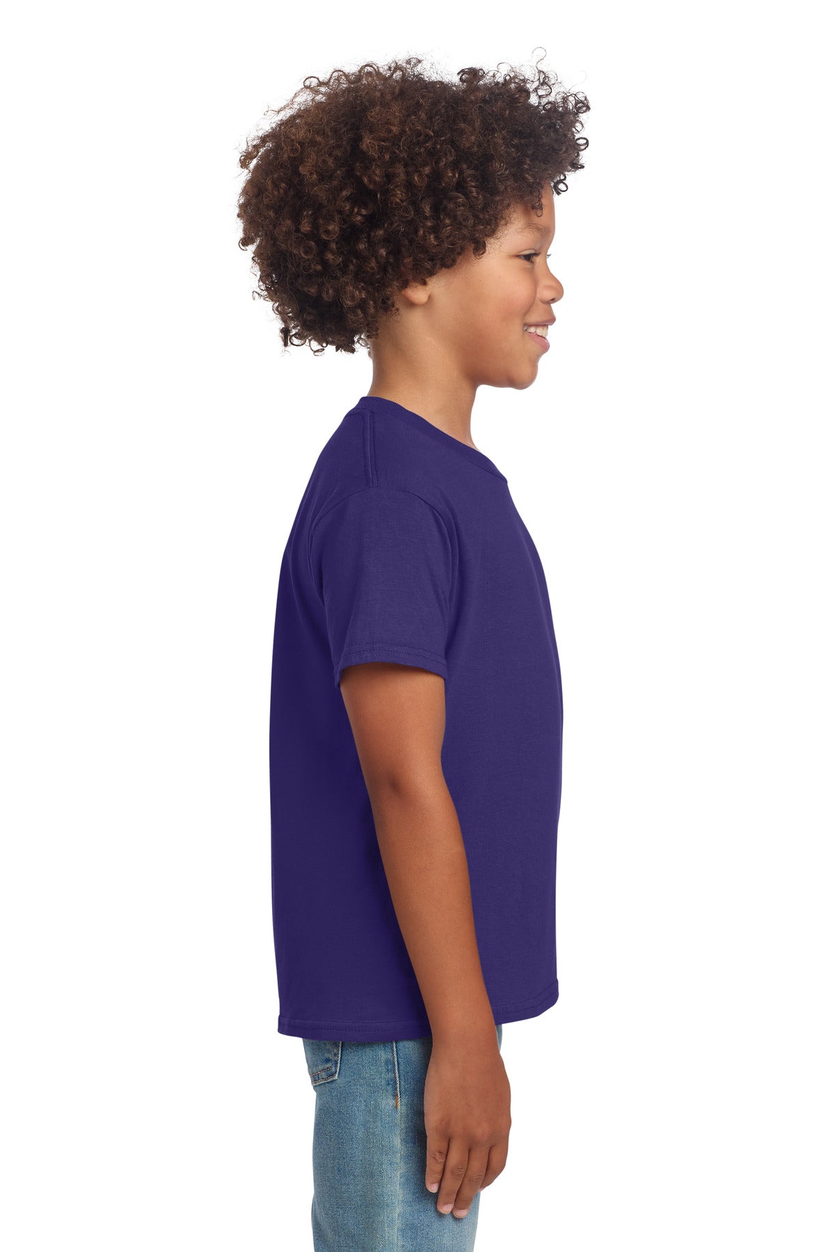 Gildan Youth Softstyle T-Shirt 64000B - Purple - side