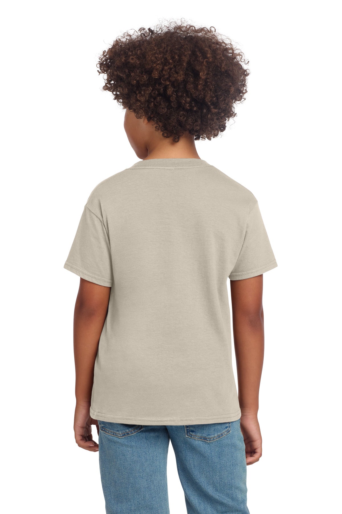 Gildan Youth Softstyle T-Shirt 64000B - Sand - back