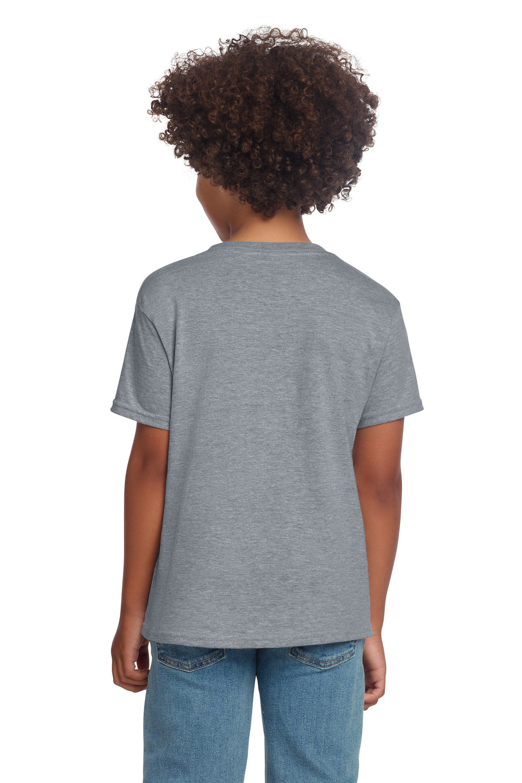 Gildan Youth Softstyle T-Shirt 64000B - Sport Grey - back