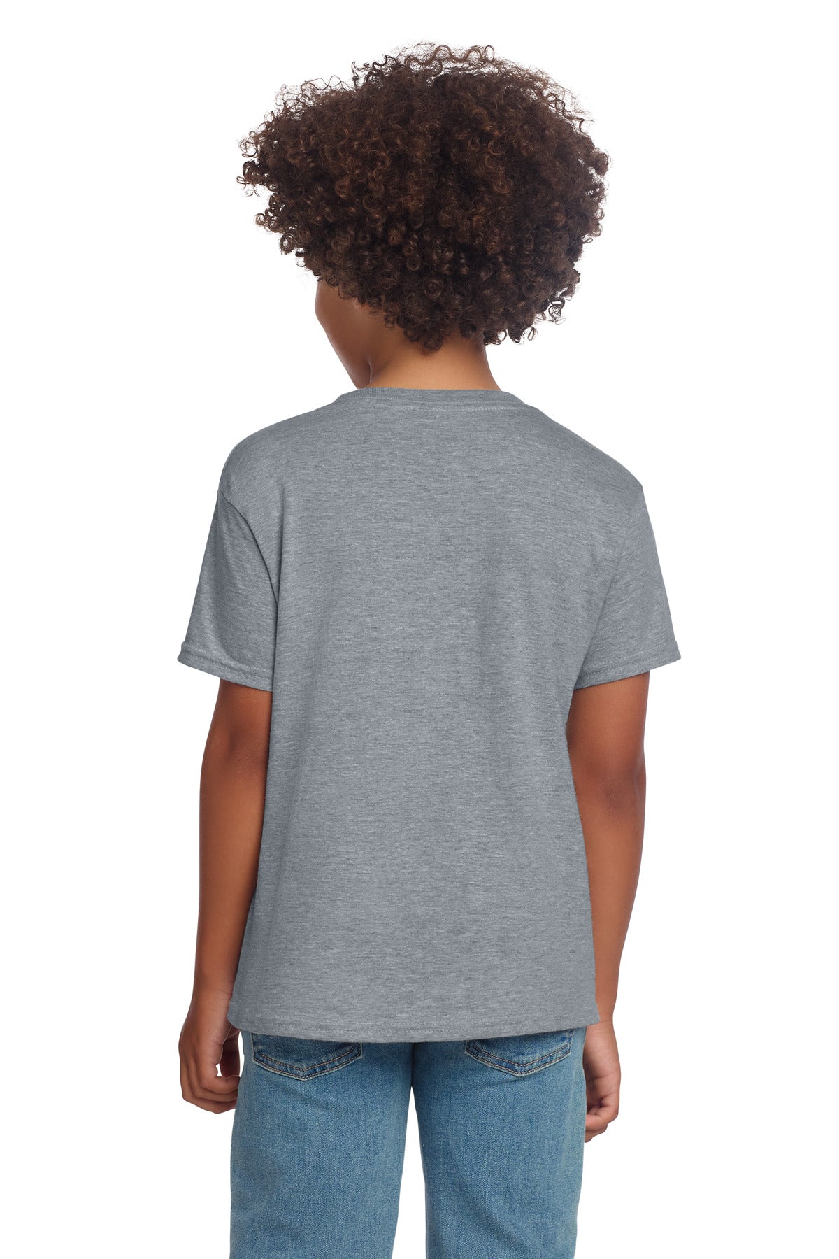 Gildan Youth Softstyle T-Shirt 64000B - Sport Grey - back
