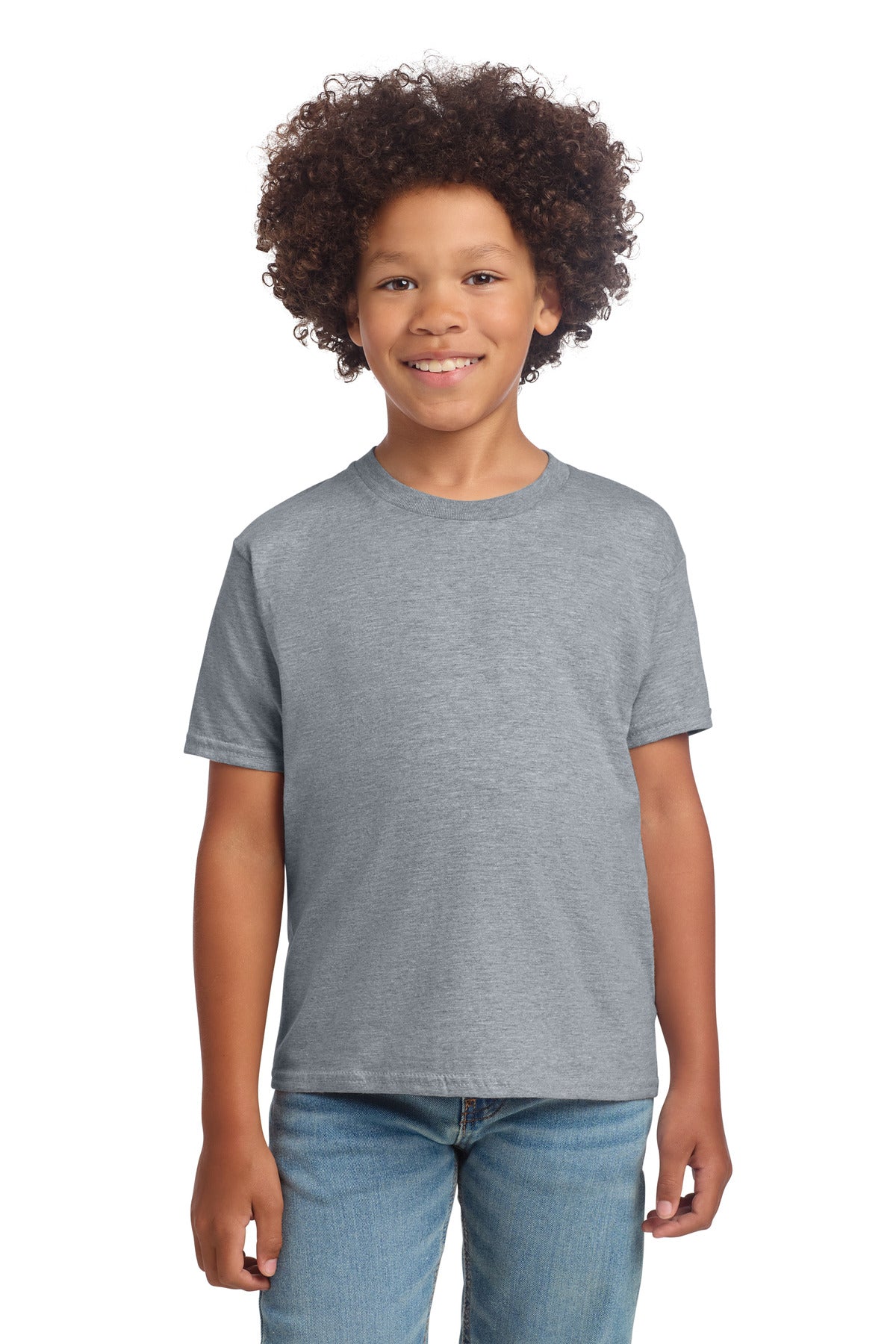 Gildan Youth Softstyle T-Shirt 64000B - Sport Grey - front