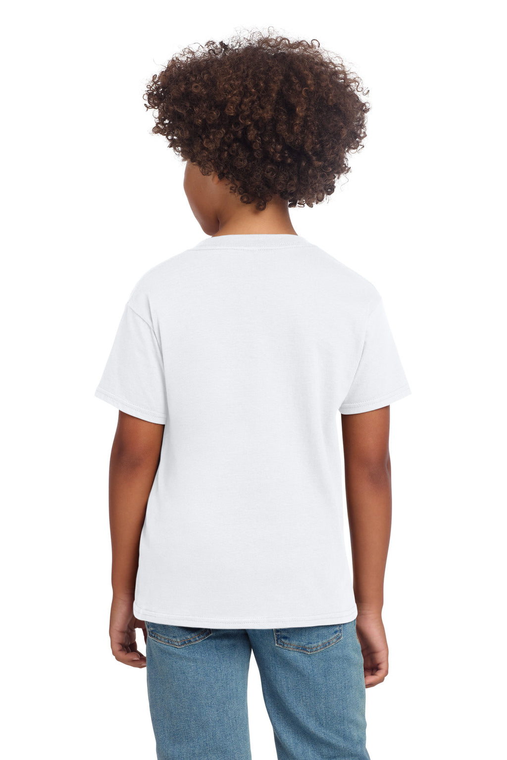 Gildan Youth Softstyle T-Shirt 64000B - White - back