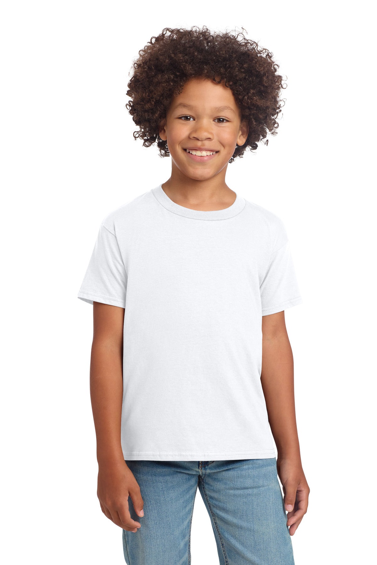 Gildan Youth Softstyle T-Shirt 64000B - White - front