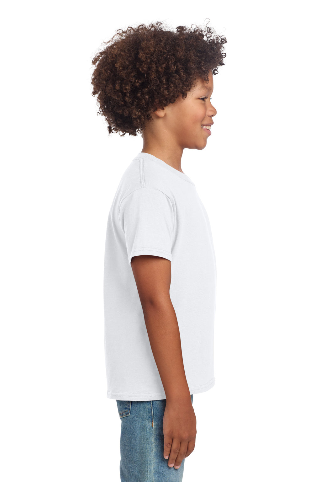 Gildan Youth Softstyle T-Shirt 64000B - White - side