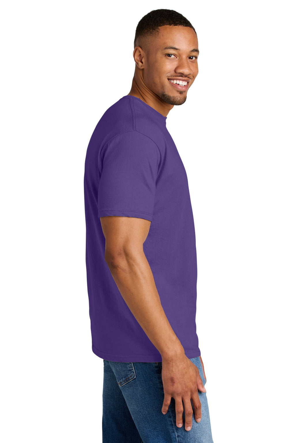 Gildan Softstyle CVC Tee 64000CVC - Amethyst - side