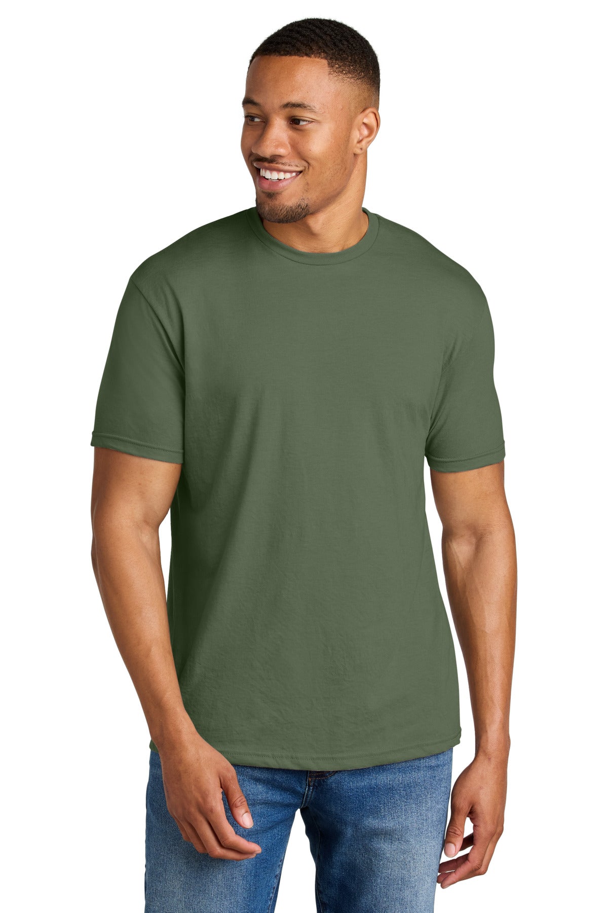 Gildan Softstyle CVC Tee 64000CVC - Cactus - front