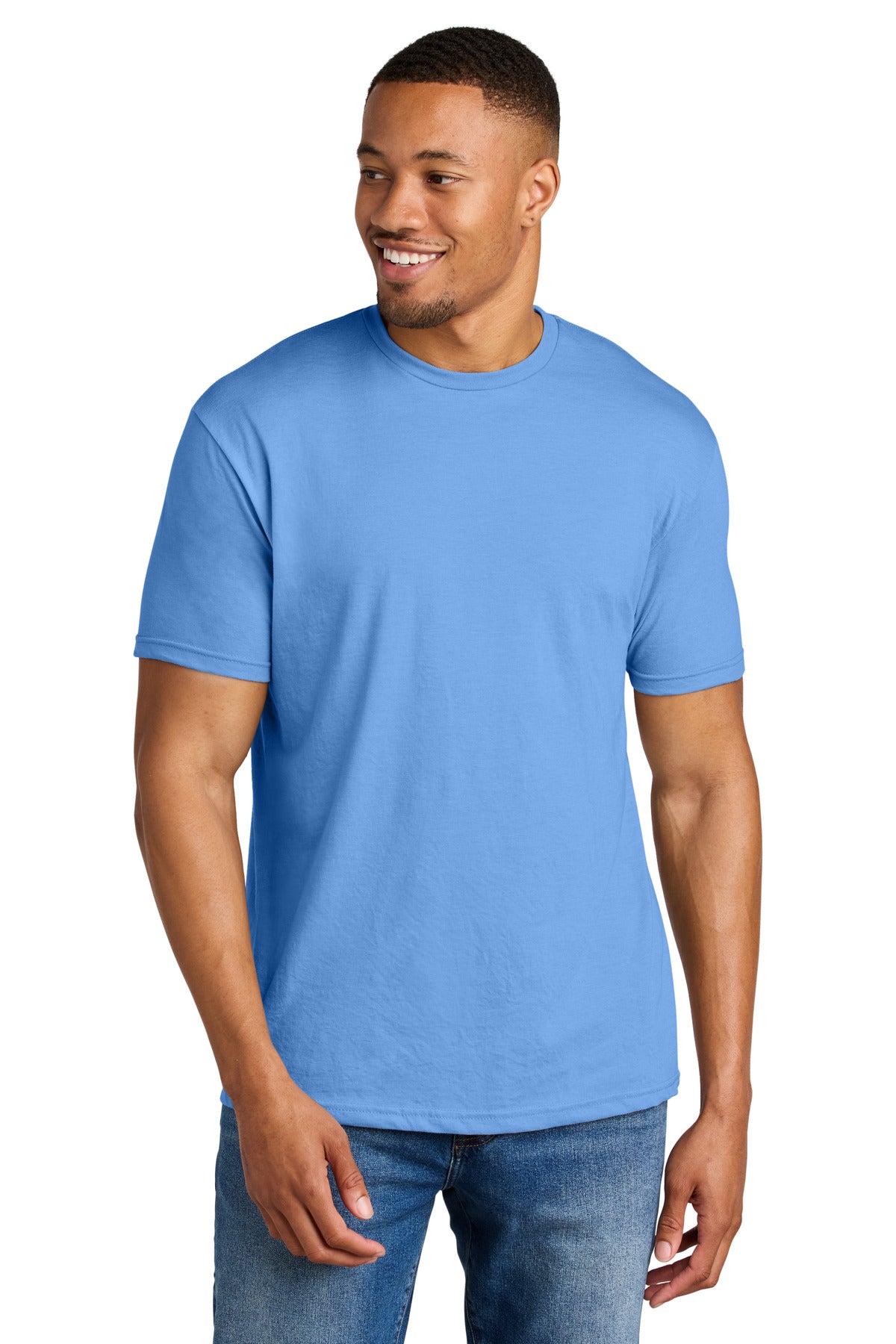 Gildan Softstyle CVC Tee 64000CVC - Carolina Blue Mist - front