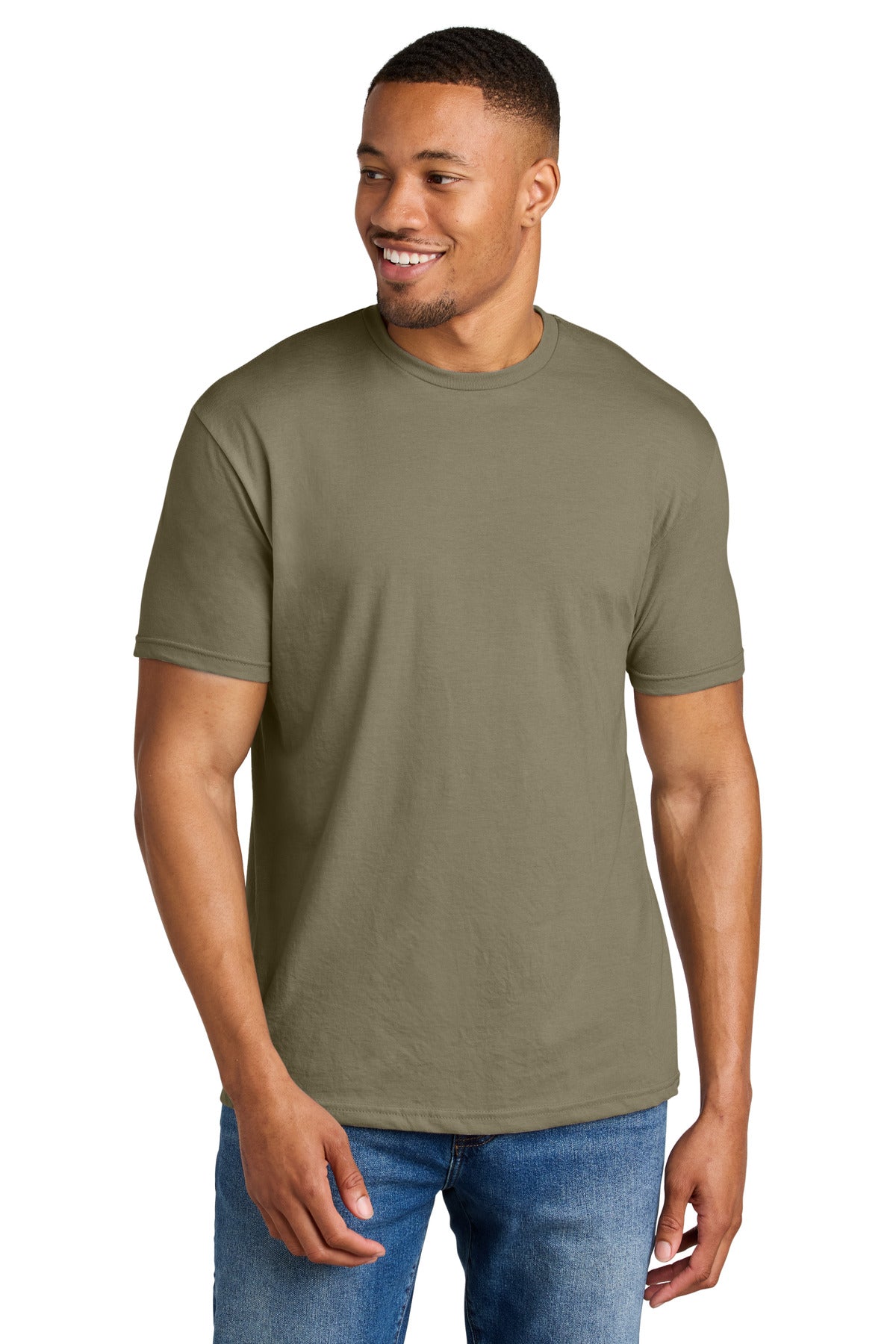 Gildan Softstyle CVC Tee 64000CVC - Dune Mist - front