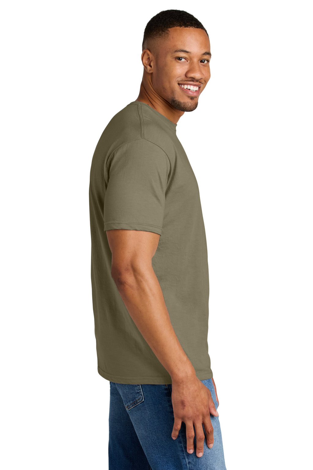 Gildan Softstyle CVC Tee 64000CVC - Dune Mist - side