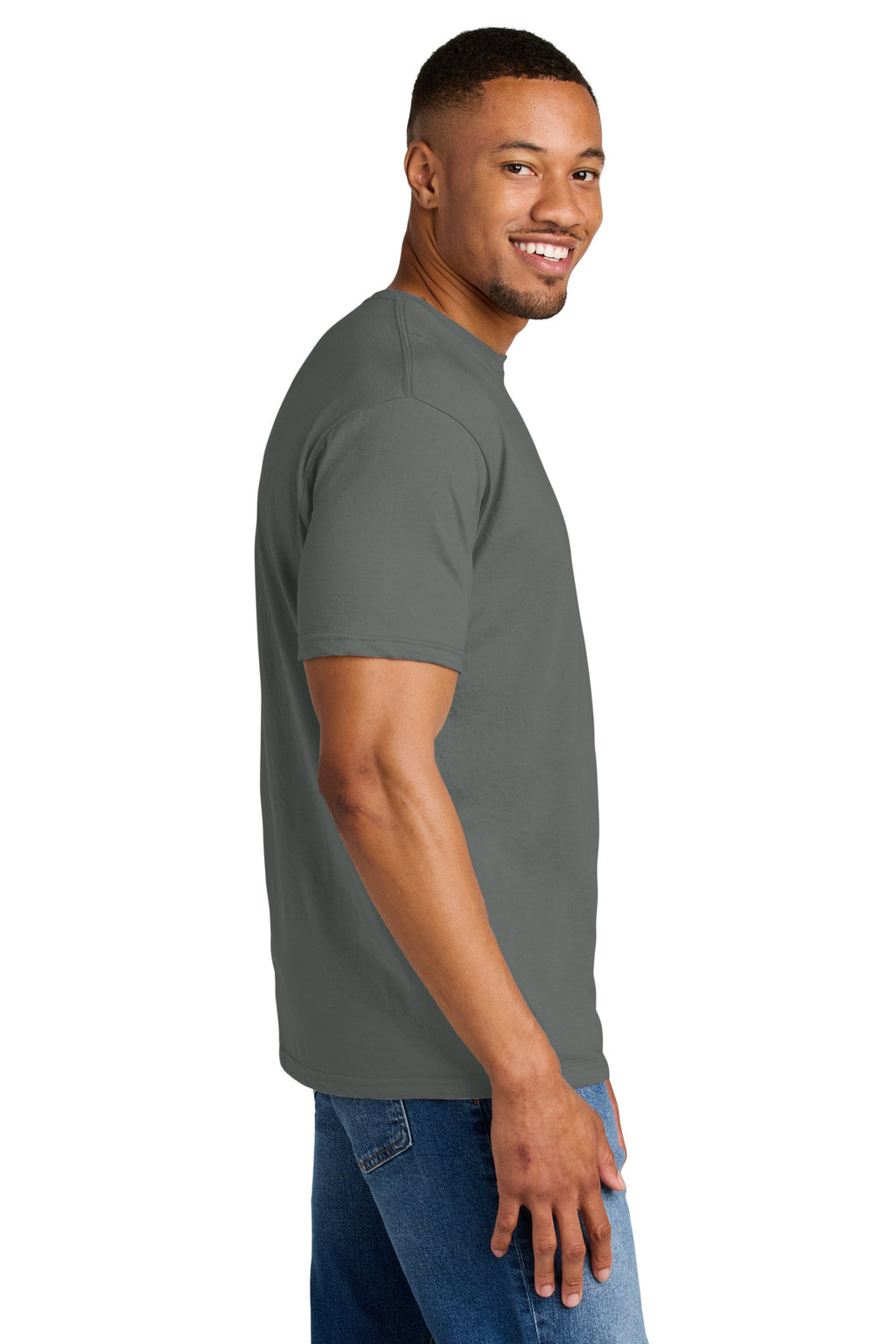Gildan Softstyle CVC Tee 64000CVC - Gunmetal - side