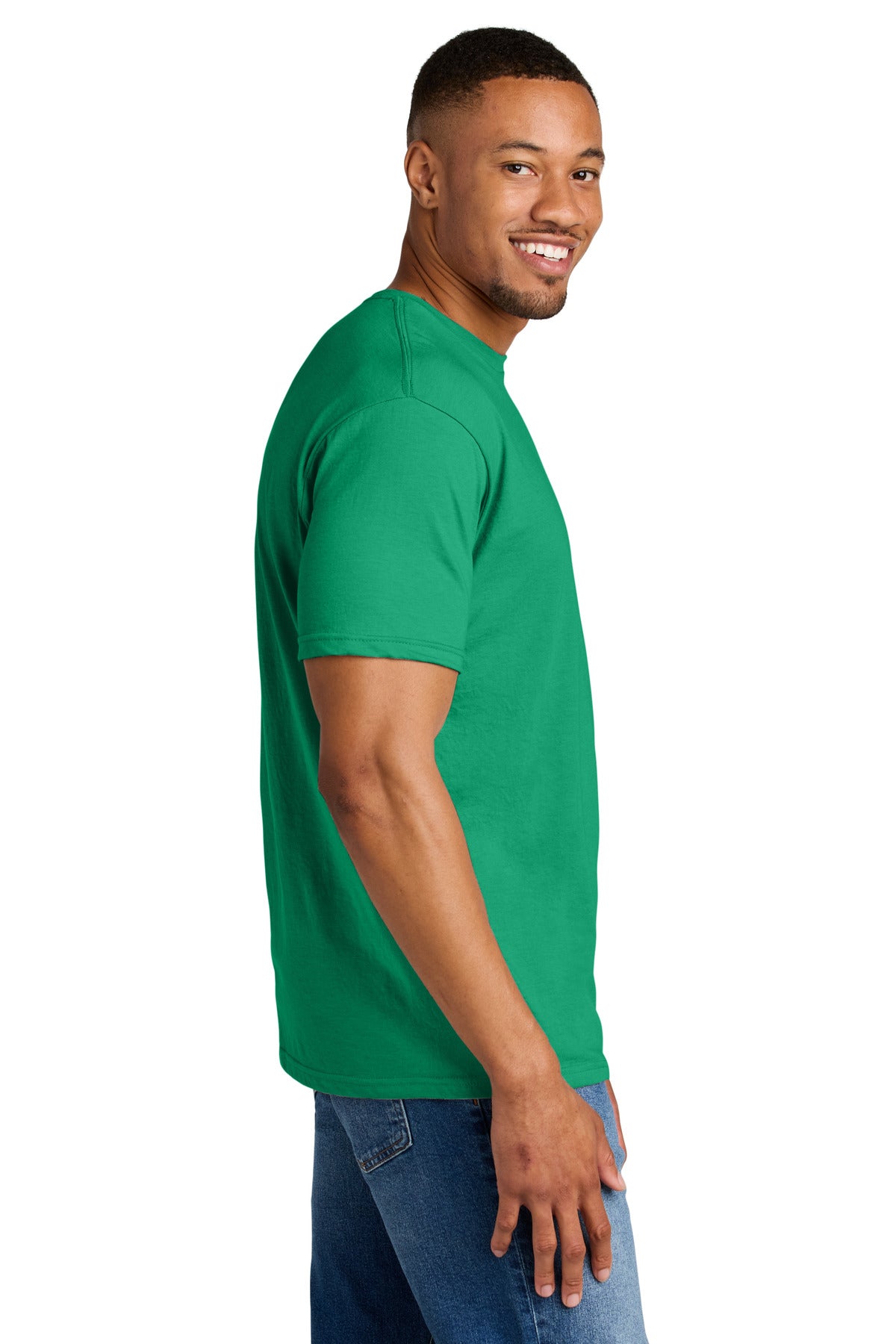 Gildan Softstyle CVC Tee 64000CVC - Kelly Mist - side