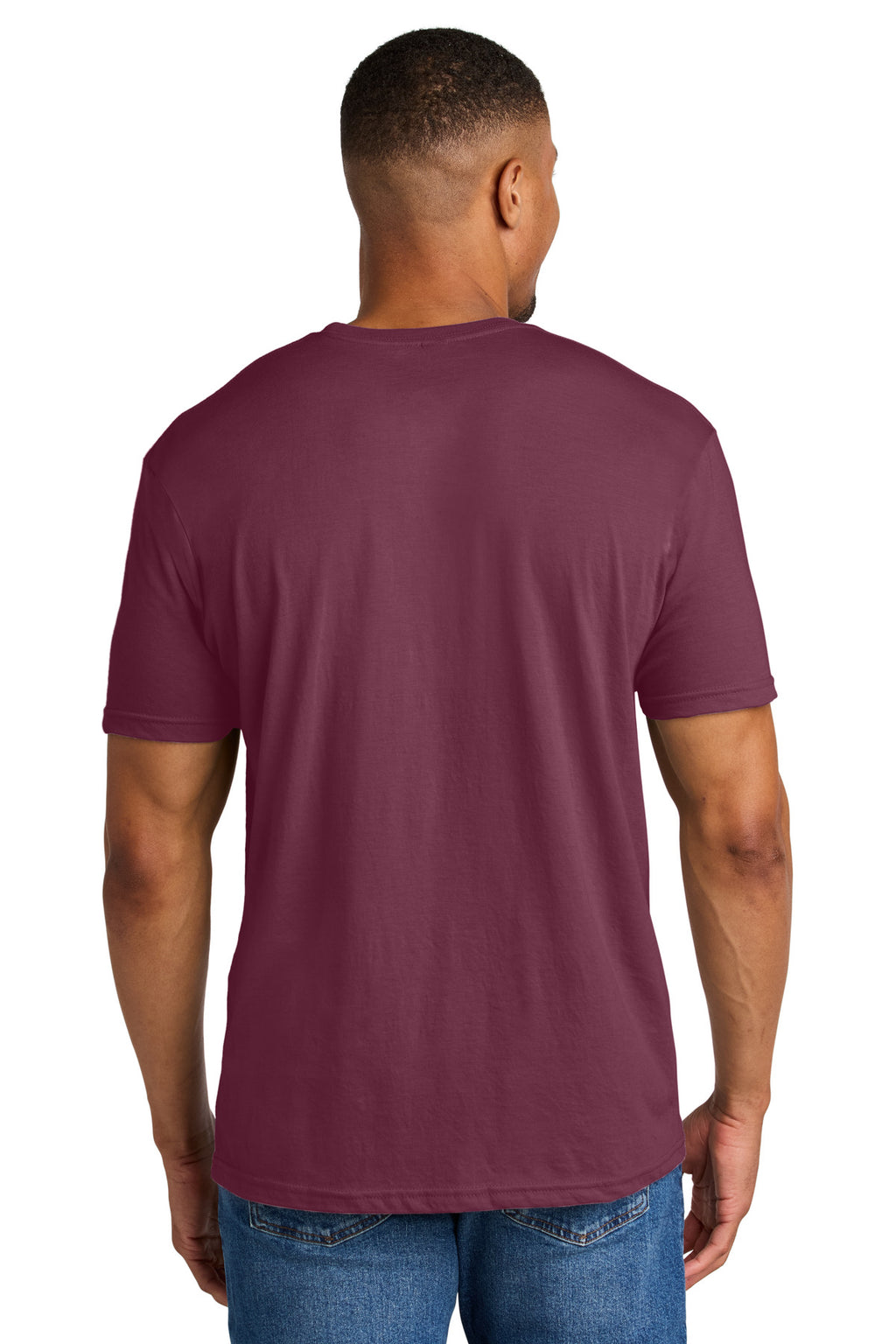 Gildan Softstyle CVC Tee 64000CVC - Maroon Mist - back