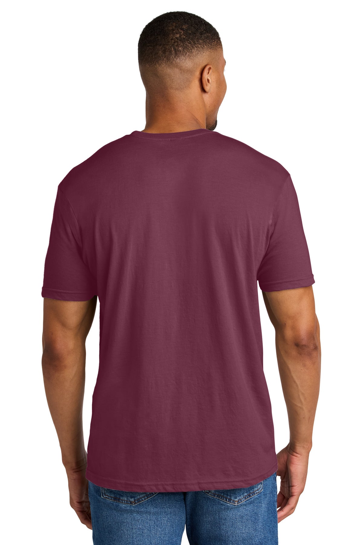 Gildan Softstyle CVC Tee 64000CVC - Maroon Mist - back