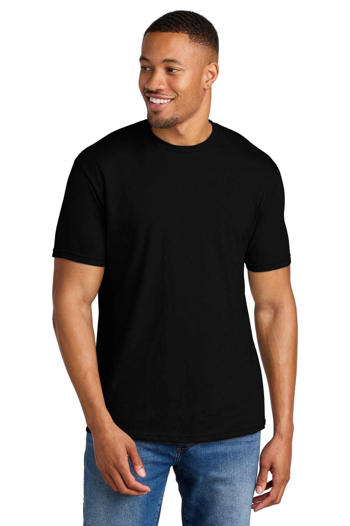 Gildan Softstyle CVC Tee 64000CVC - Pitch Black - front