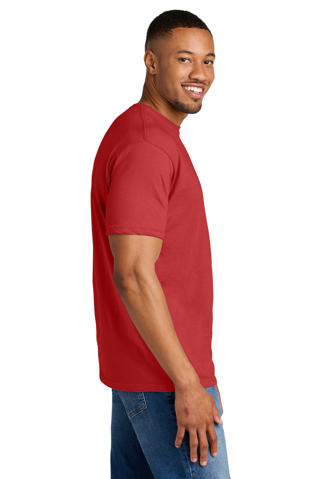 Gildan Softstyle CVC Tee 64000CVC - Red Mist - side