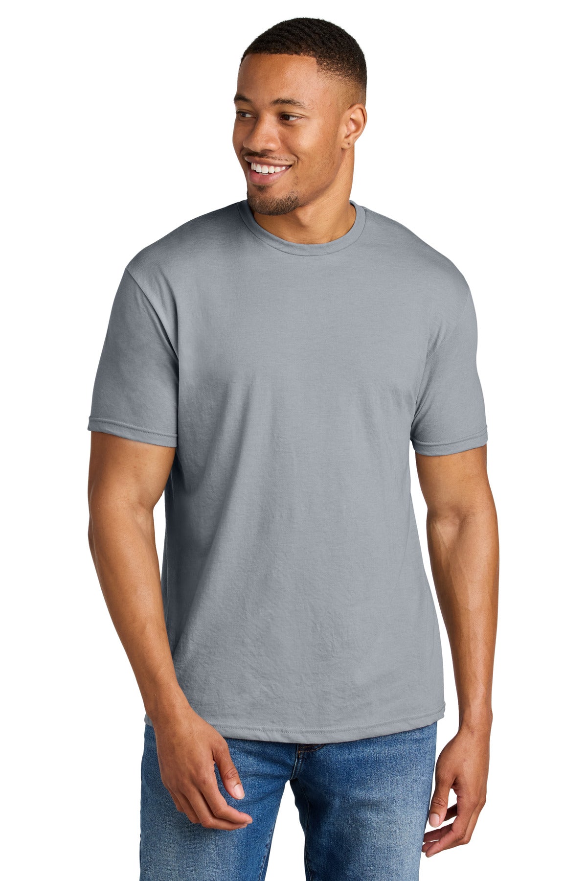 Gildan Softstyle CVC Tee 64000CVC - Ring Spun Sport Grey - front
