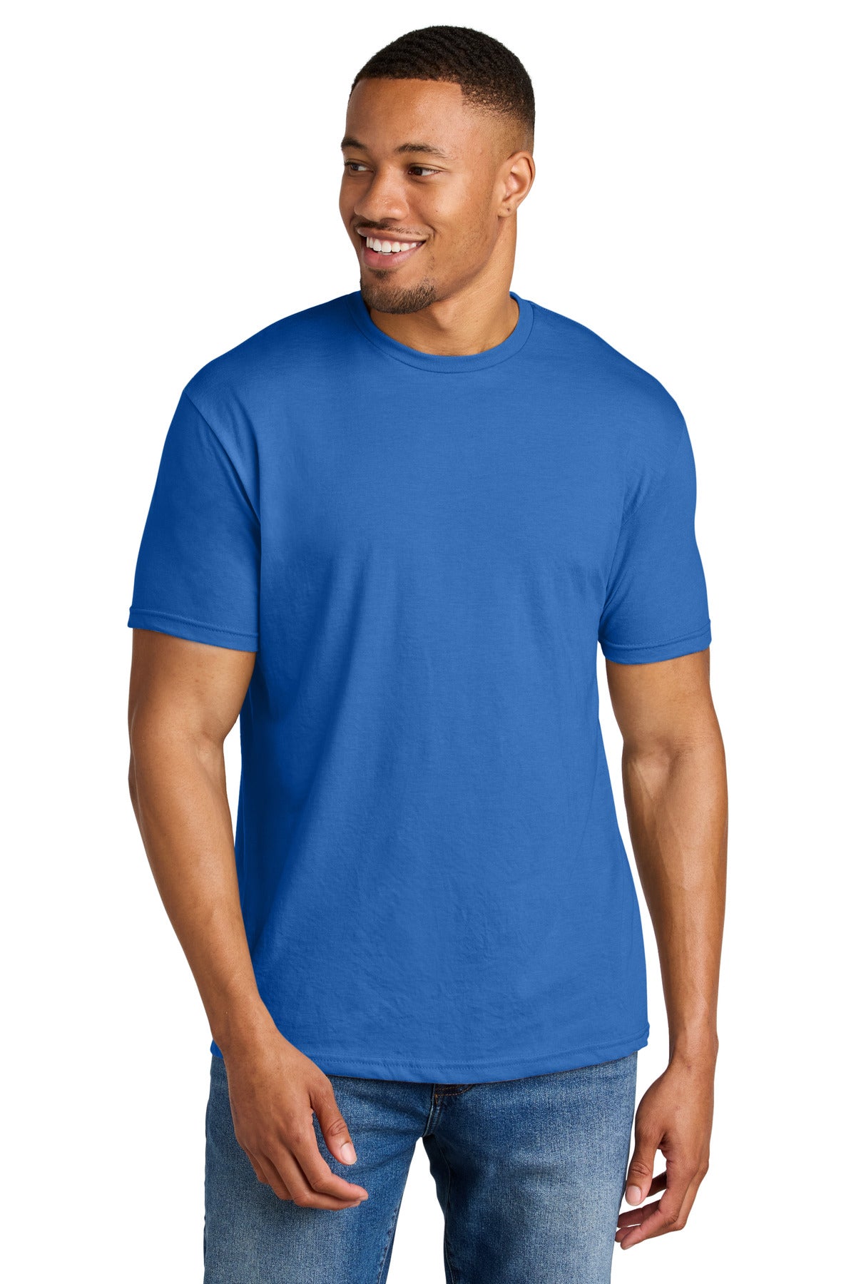 Gildan Softstyle CVC Tee 64000CVC - Royal Mist - front