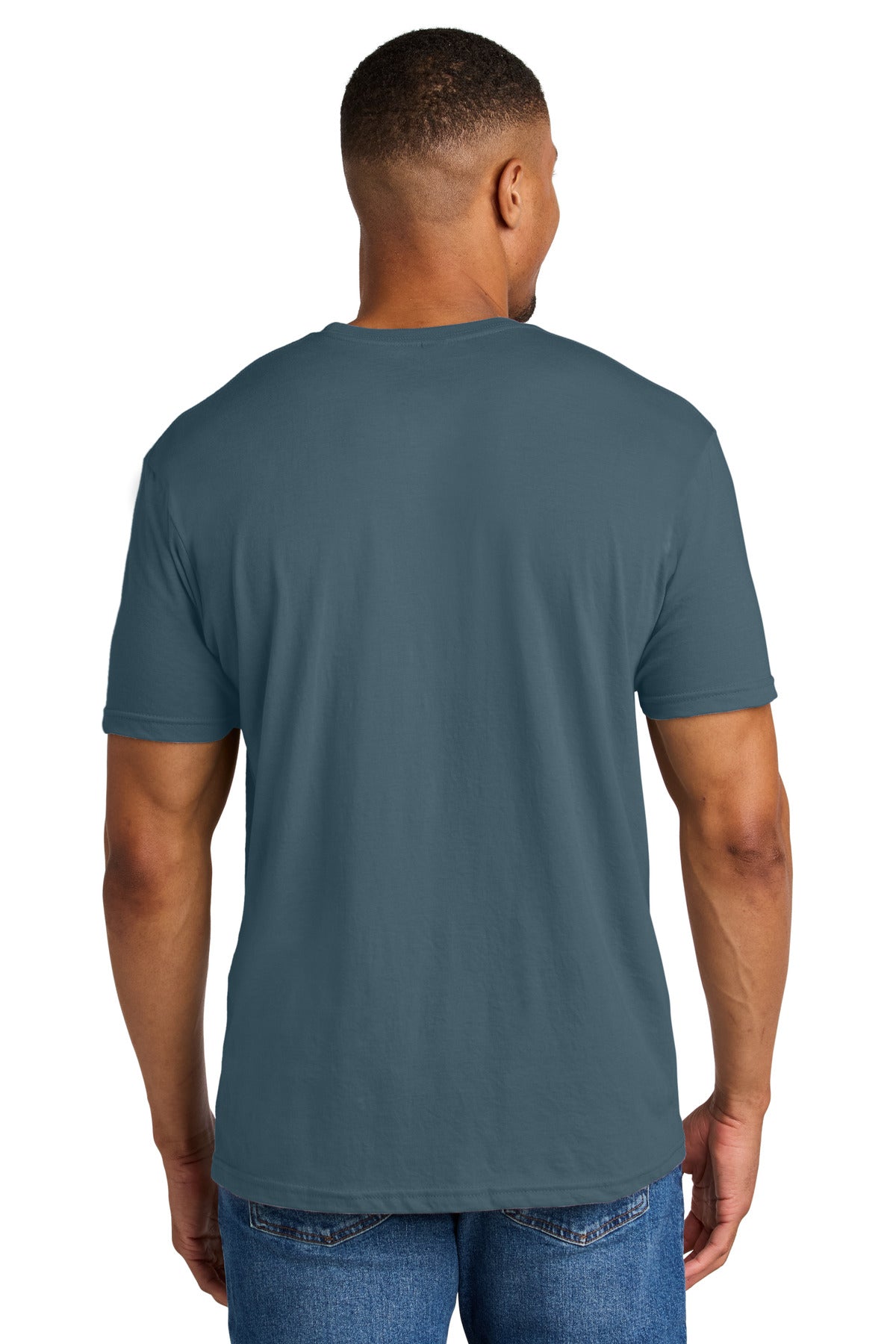 Gildan Softstyle CVC Tee 64000CVC - Steel Blue - back