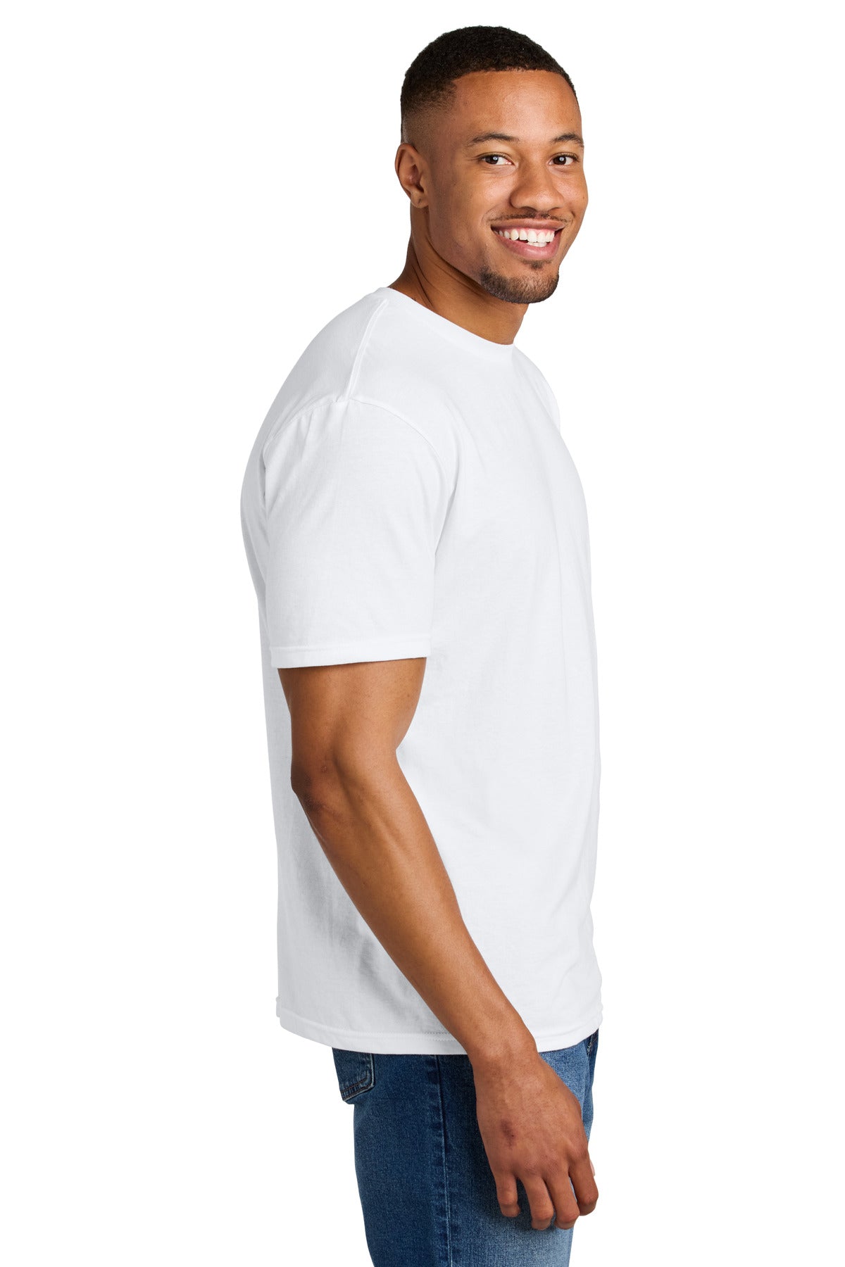 Gildan Softstyle CVC Tee 64000CVC - White - side