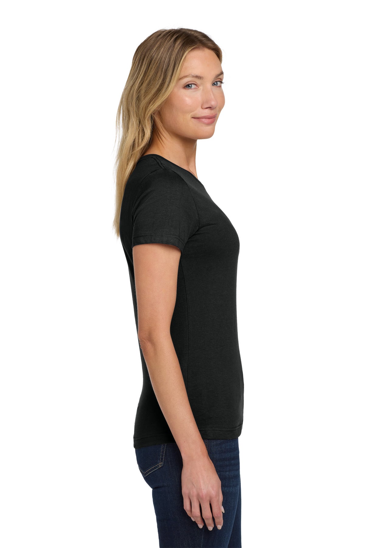 Gildan Softstyle Women's T-Shirt. 64000L - Black - side