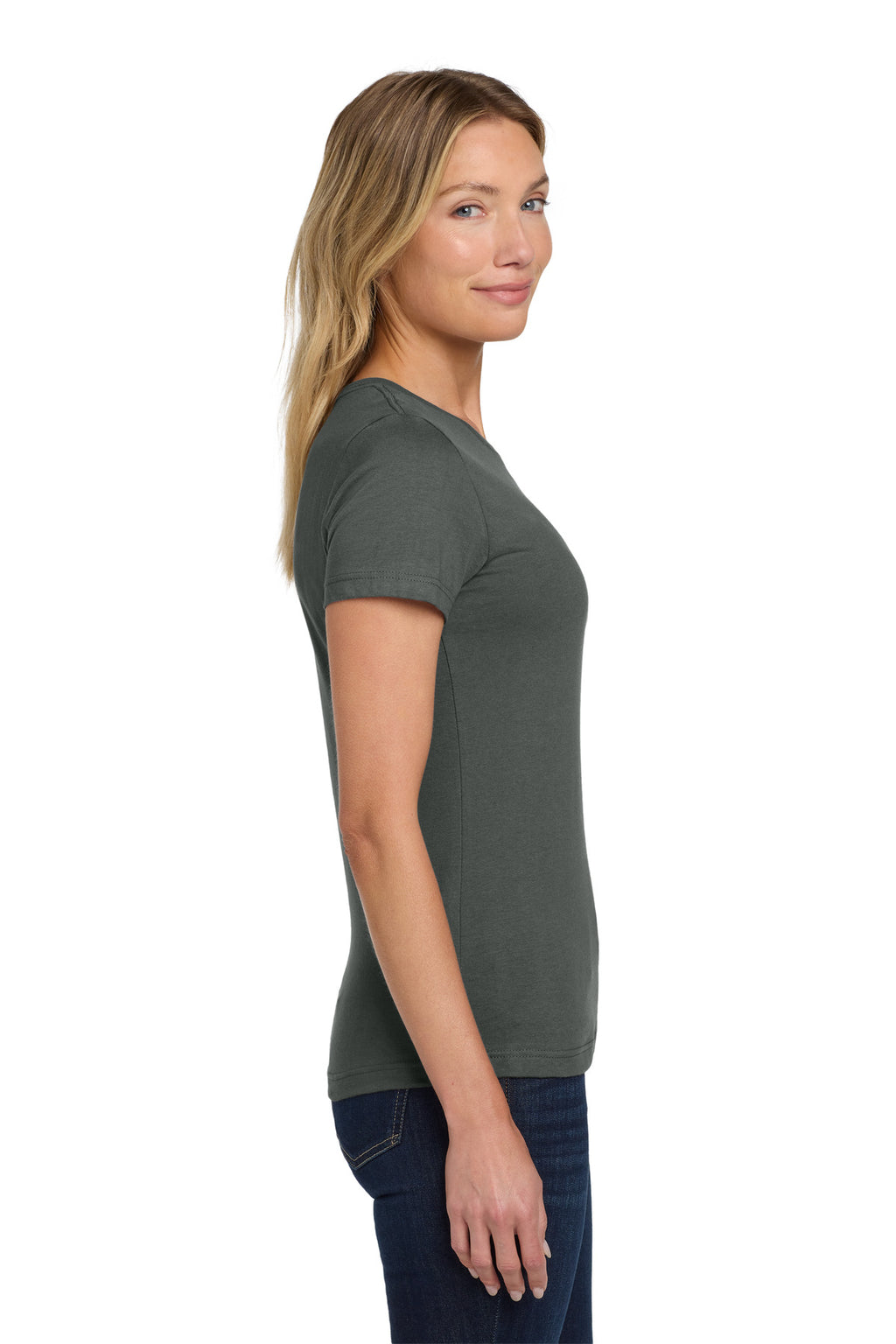 Gildan Softstyle Women's T-Shirt. 64000L - Charcoal - side