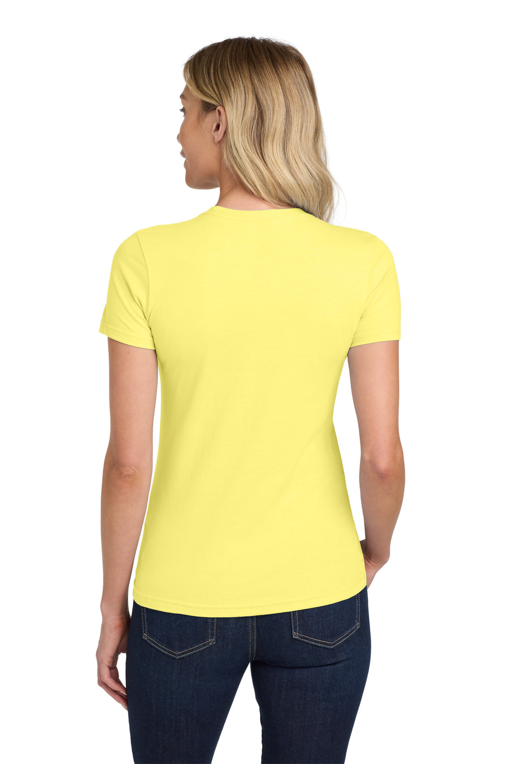 Gildan Softstyle Women's T-Shirt. 64000L - Cornsilk - back