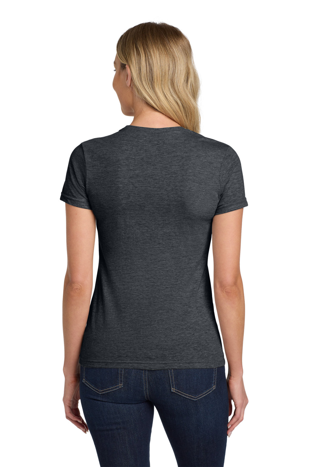 Gildan Softstyle Women's T-Shirt. 64000L - Dark Heather - back