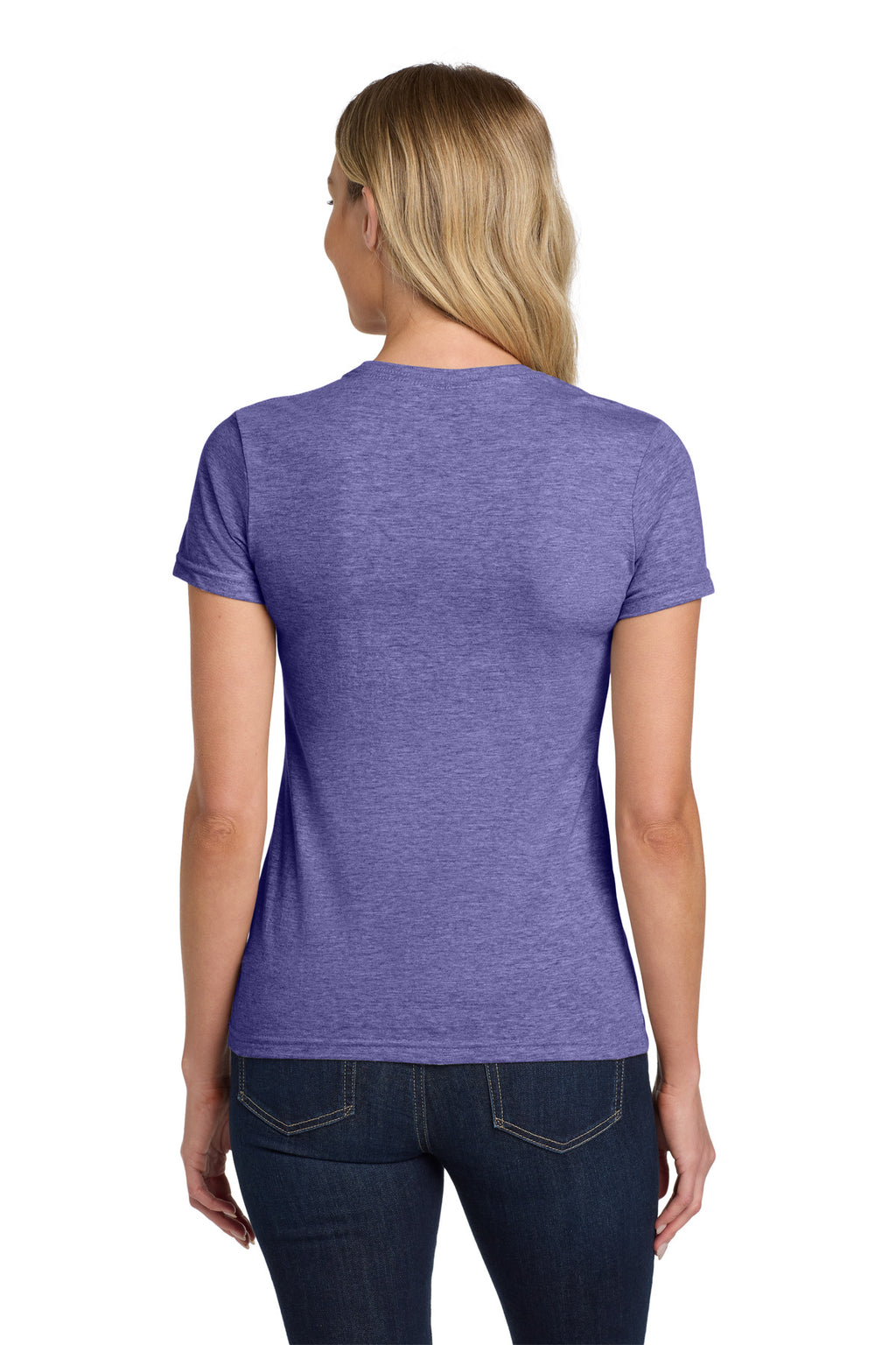 Gildan Softstyle Women's T-Shirt. 64000L - Heather Purple - back