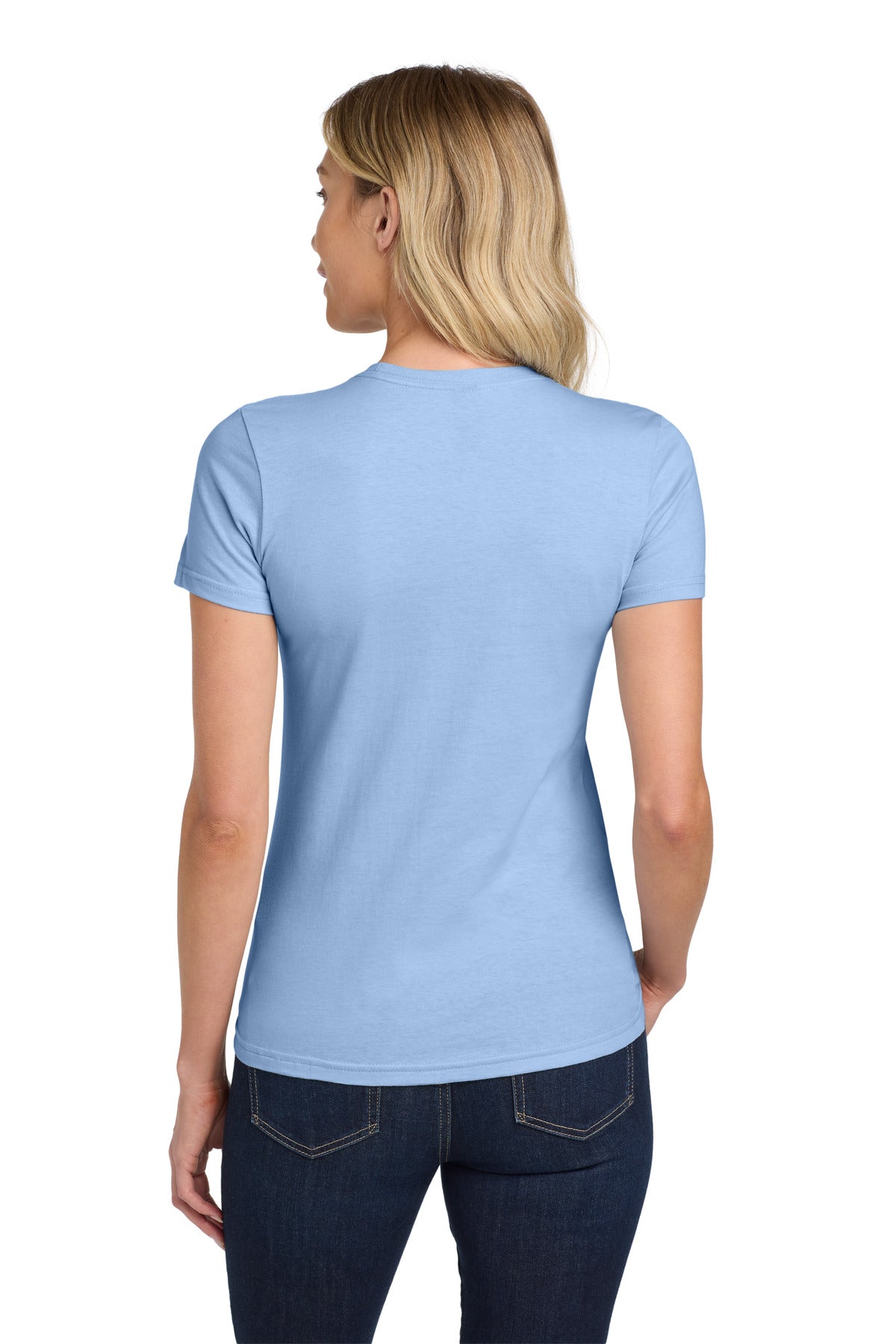 Gildan Softstyle Women's T-Shirt. 64000L - Light Blue - back