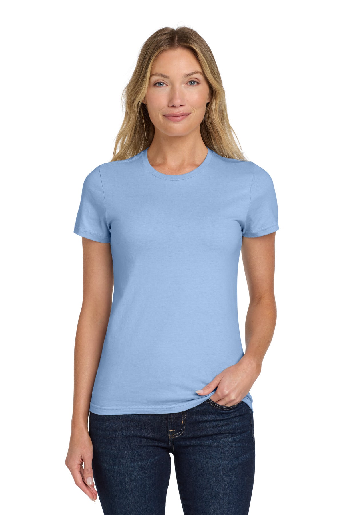 Gildan Softstyle Women's T-Shirt. 64000L - Light Blue - front