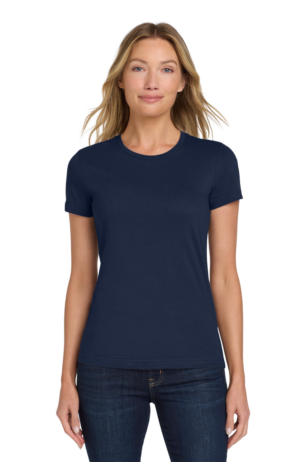 Gildan Softstyle Women's T-Shirt. 64000L - Navy - front