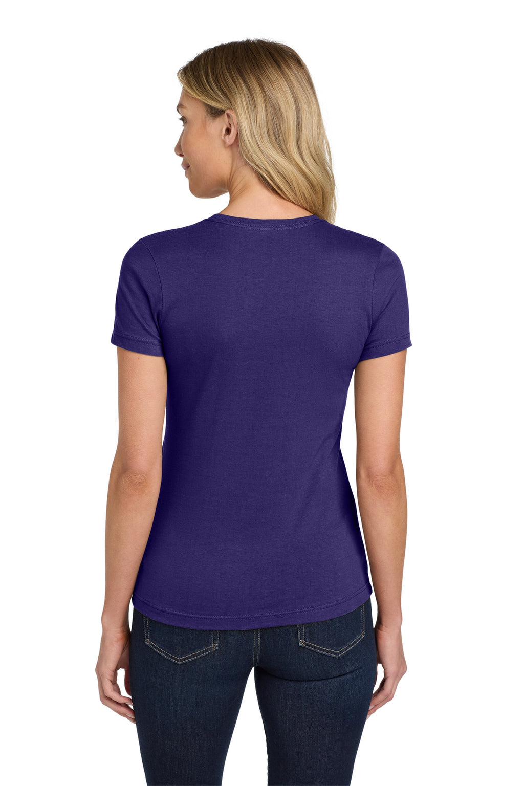 Gildan Softstyle Women's T-Shirt. 64000L - Purple - back