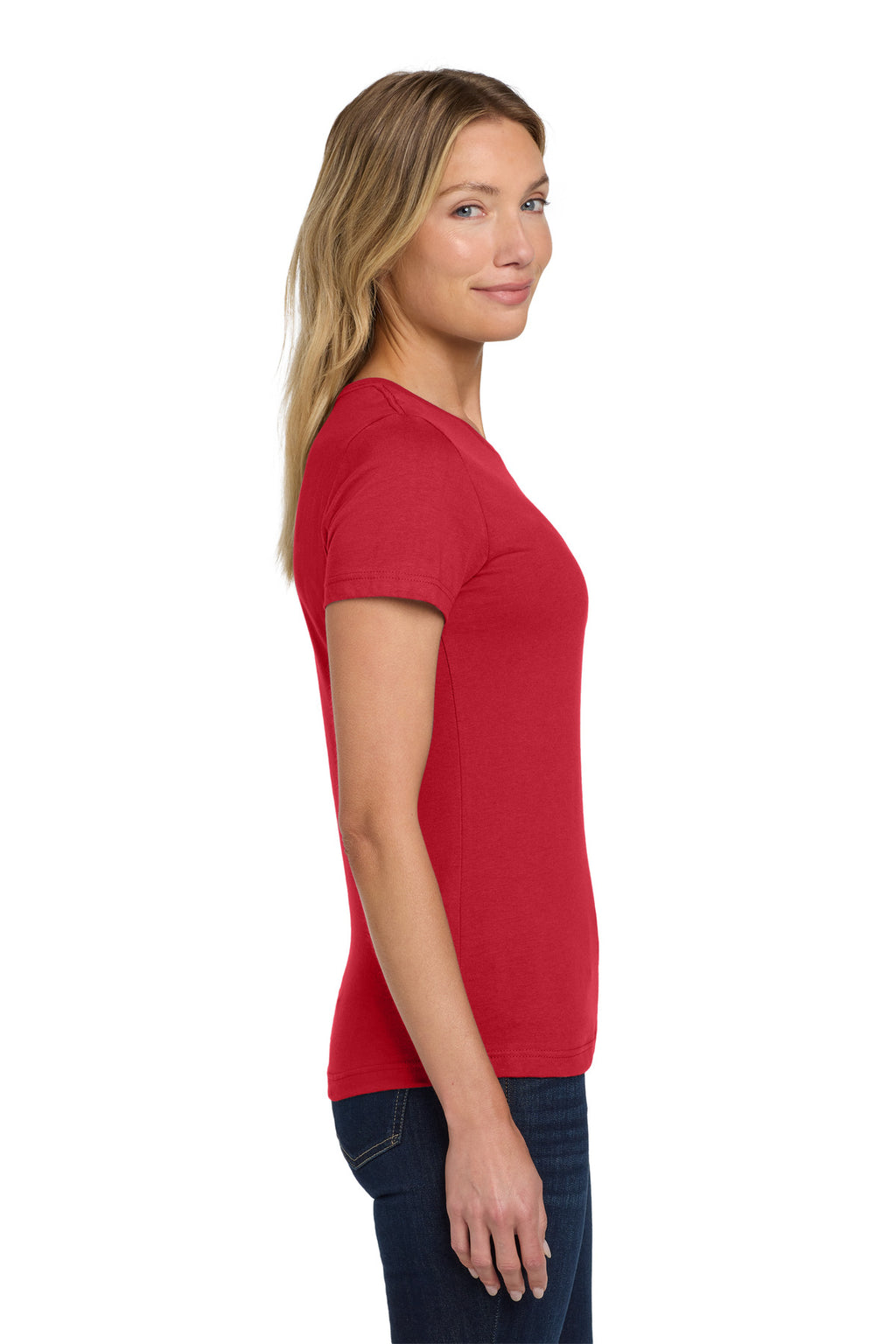 Gildan Softstyle Women's T-Shirt. 64000L - Red - side