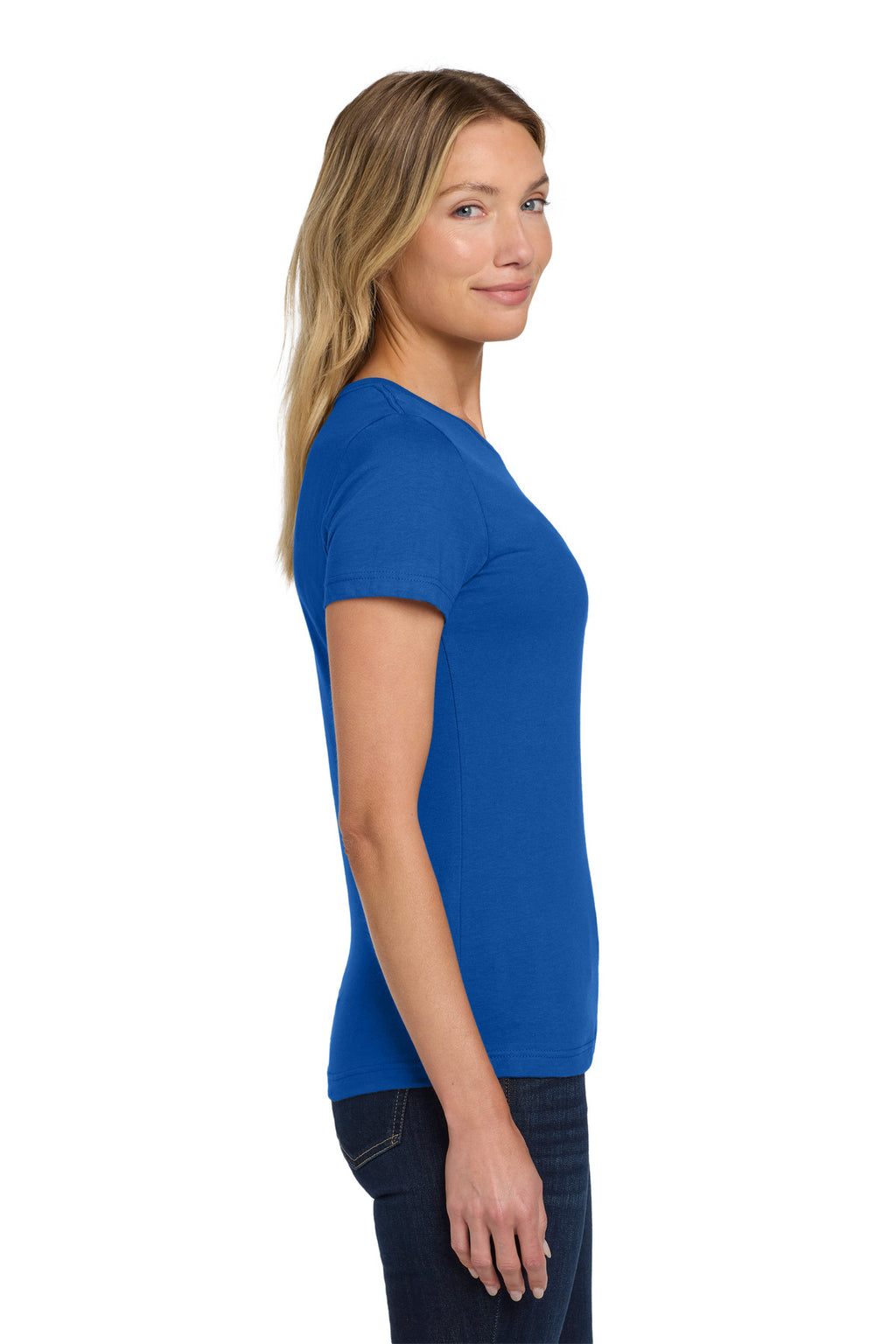 Gildan Softstyle Women's T-Shirt. 64000L - Royal - side