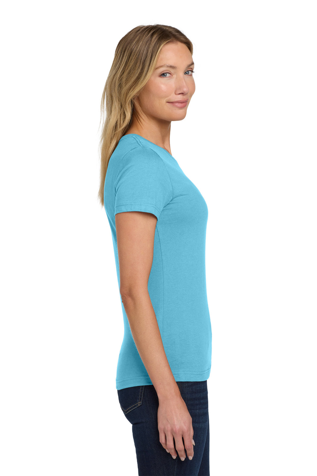 Gildan Softstyle Women's T-Shirt. 64000L - Sky - side