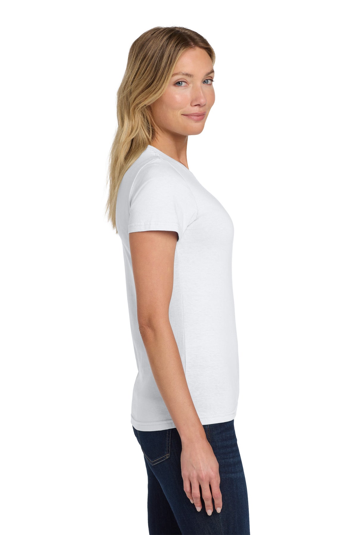 Gildan Softstyle Women's T-Shirt. 64000L - White - side