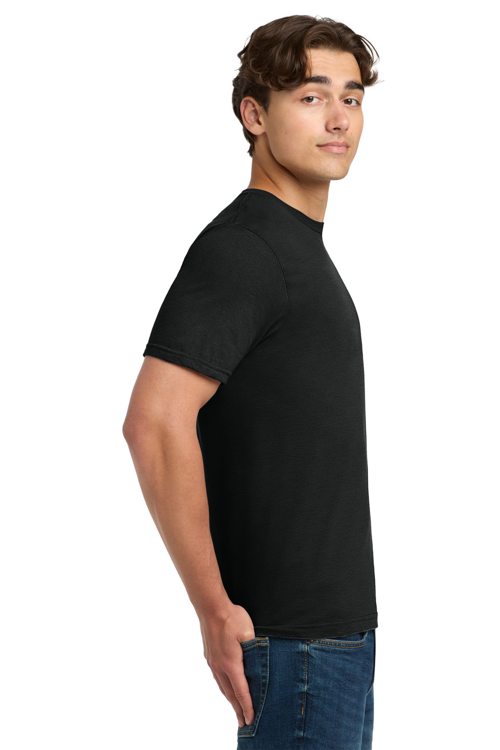 Gildan Softstyle T-Shirt. 64000 - Black - side